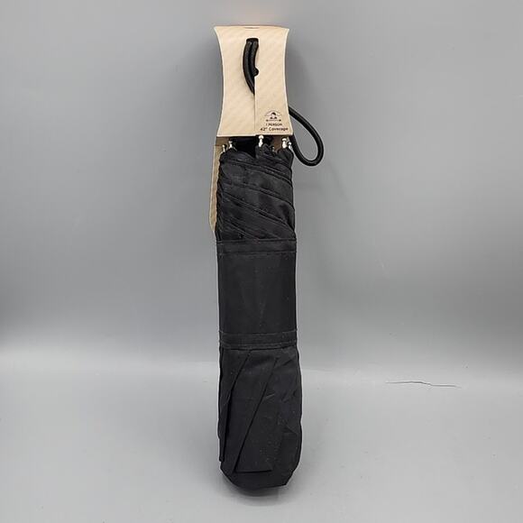 Rain & Sun Auto Open Umbrella with Large 42" Coverage New Black - Picture 5 of 10